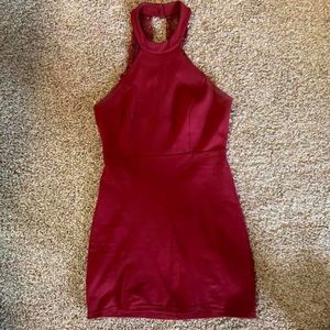 Lulus burghandy cocktail dress